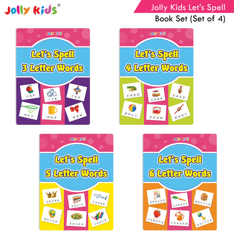 3-4-5-6　Letter　Let's　of　Spell　Letter　Letter　learning　Books　Best　3-7　Letter　age　Words|　Letter　4|　Words　Set　for　Words|　Kids　products　Words　Words|　years　0-6y　Activity　Kids　Jolly　Book|Ages