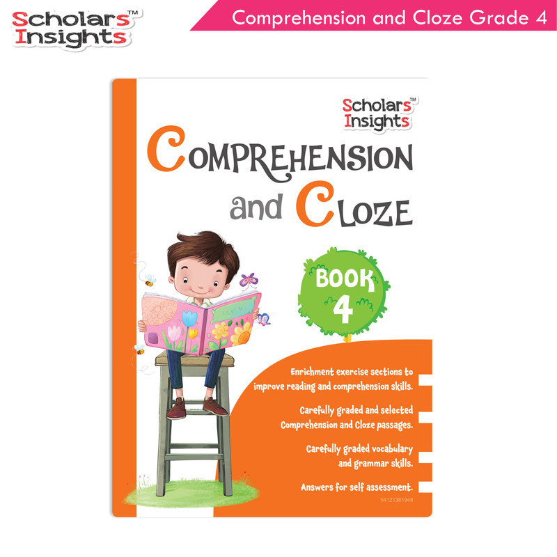 learning　Ages　Scholars　4|　Cloze　4|English　Book　and　Skill　Grammar　9-10　Grade　Comprehension　products　Years　age　Best　Insights　for　Vocabulary,　0-6y